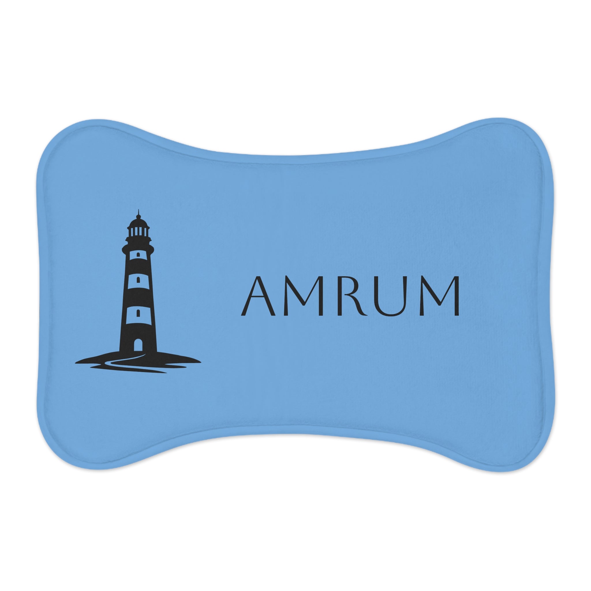 Leuchturm Amrum Futtermatte für Haustiere – Rutschfeste Futterunterlage für Hunde- und Katzennäpfe